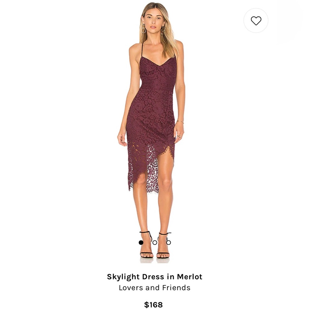 Lover and Friends Skylight Dress - Merlot - XS